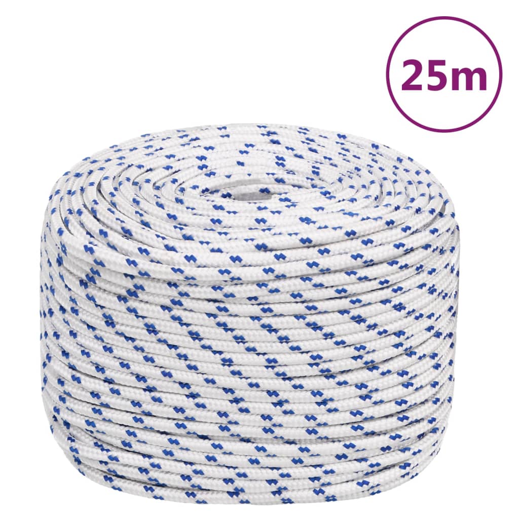 fehér polipropilén hajókötél 8 mm 25 m
