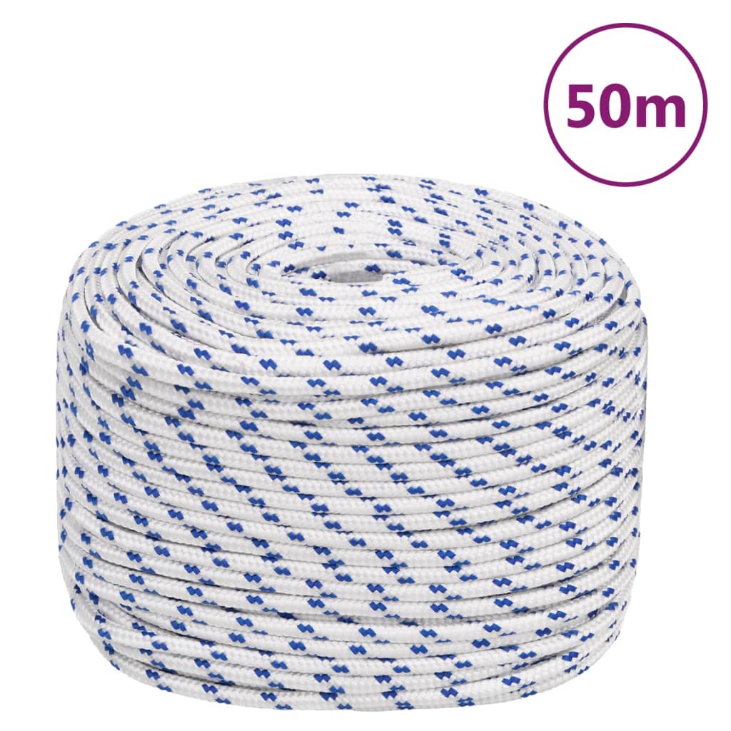 fehér polipropilén hajókötél 8 mm 50 m