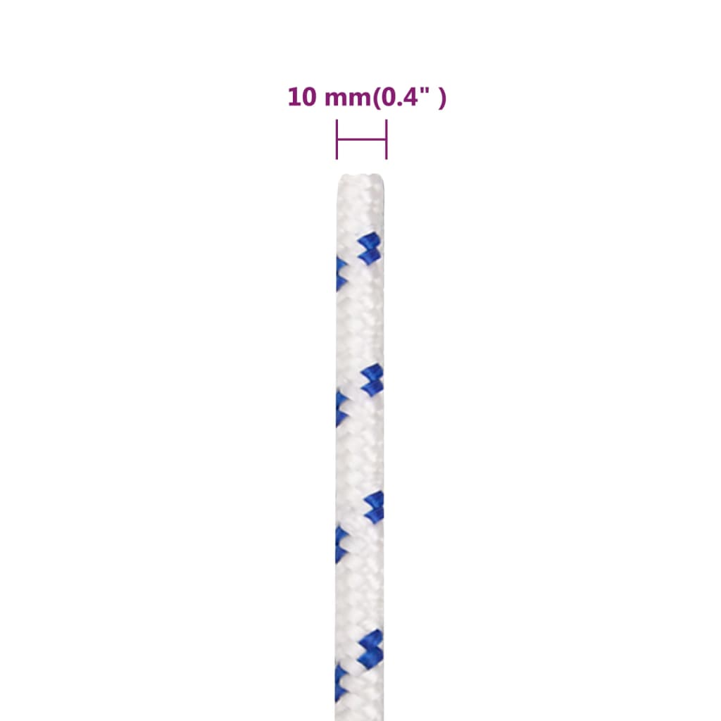fehér polipropilén hajókötél 10 mm 100 m