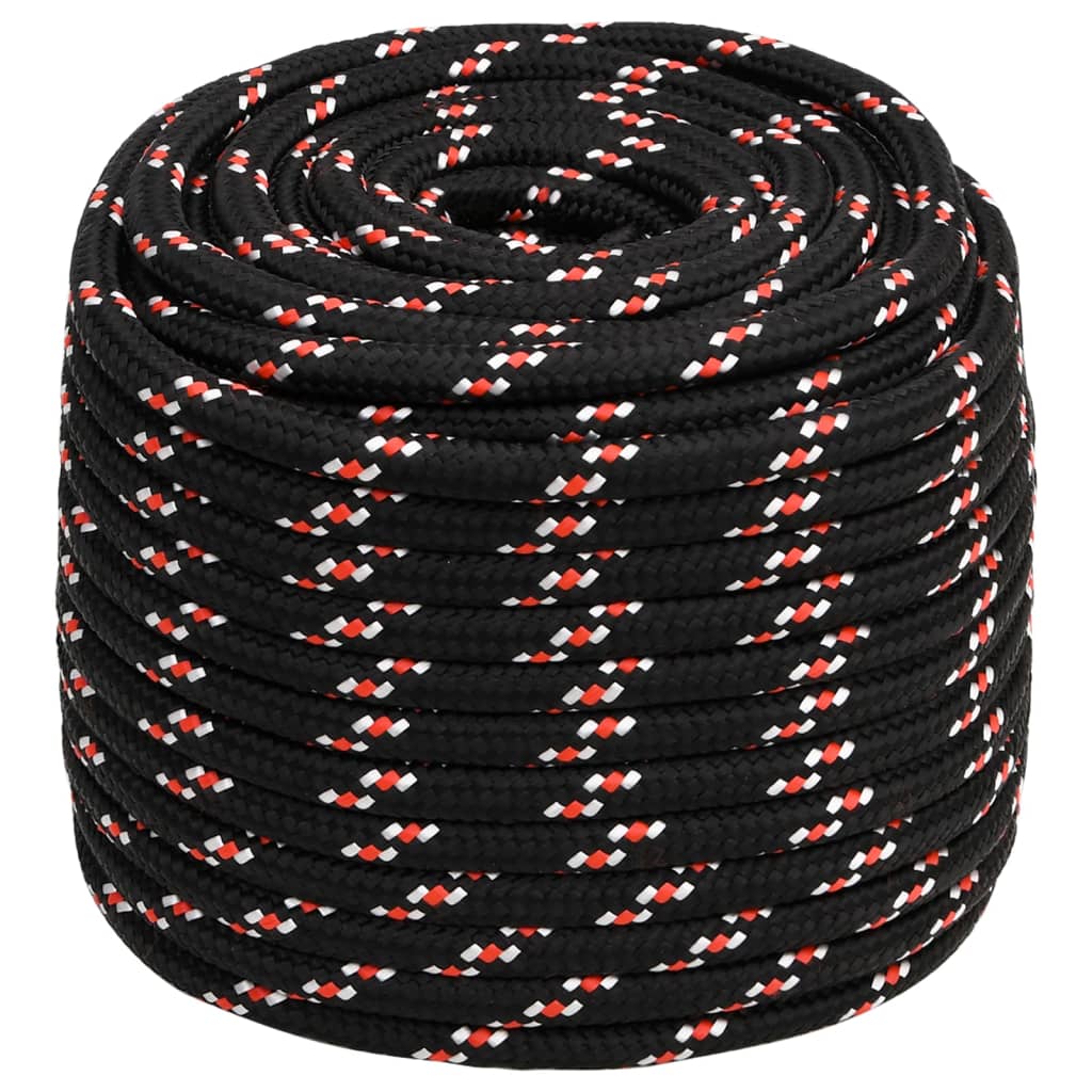 fekete polipropilén hajókötél 18 mm 100 m