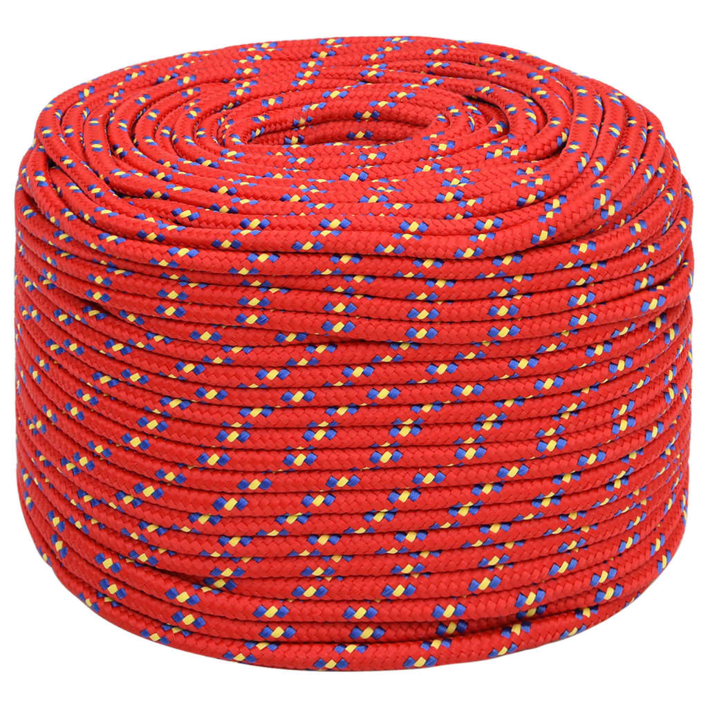 piros polipropilén hajókötél 10 mm 25 m