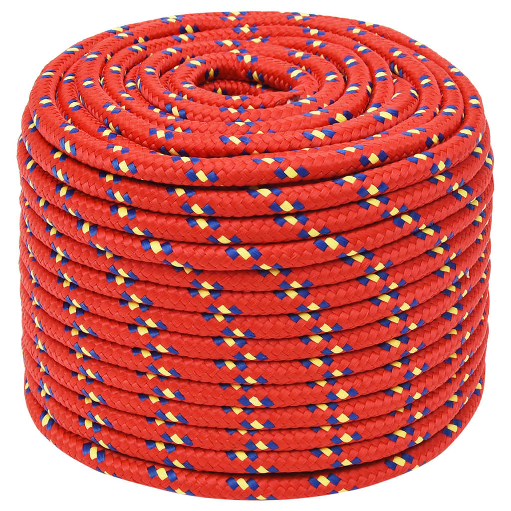 piros polipropilén hajókötél 14 mm 25 m