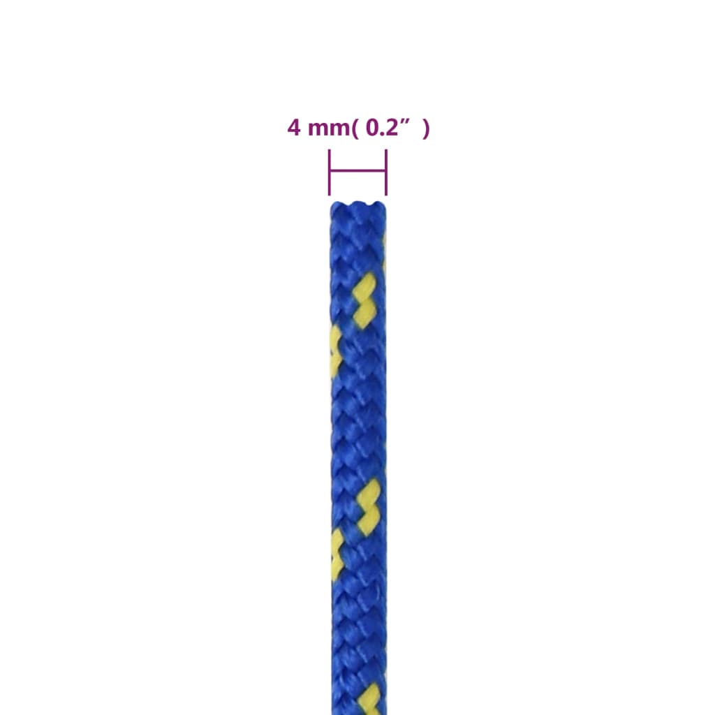 kék polipropilén hajókötél 4 mm 50 m