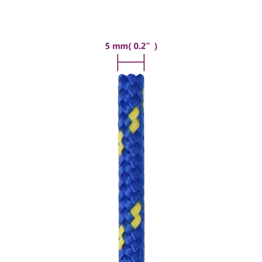 kék polipropilén hajókötél 5 mm 50 m