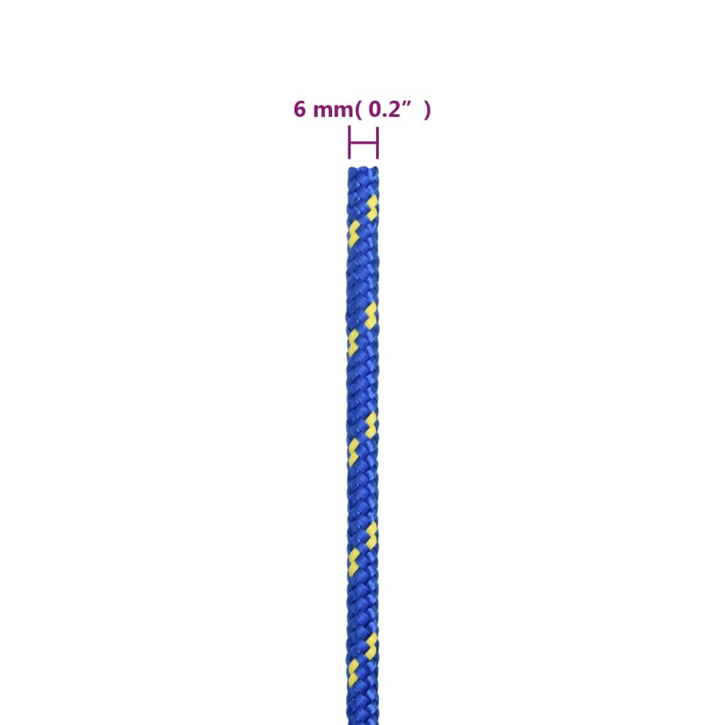 kék polipropilén hajókötél 6 mm 50 m