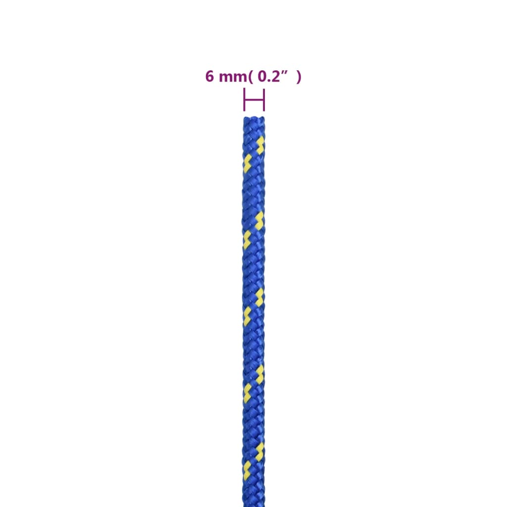 kék polipropilén hajókötél 6 mm 250 m
