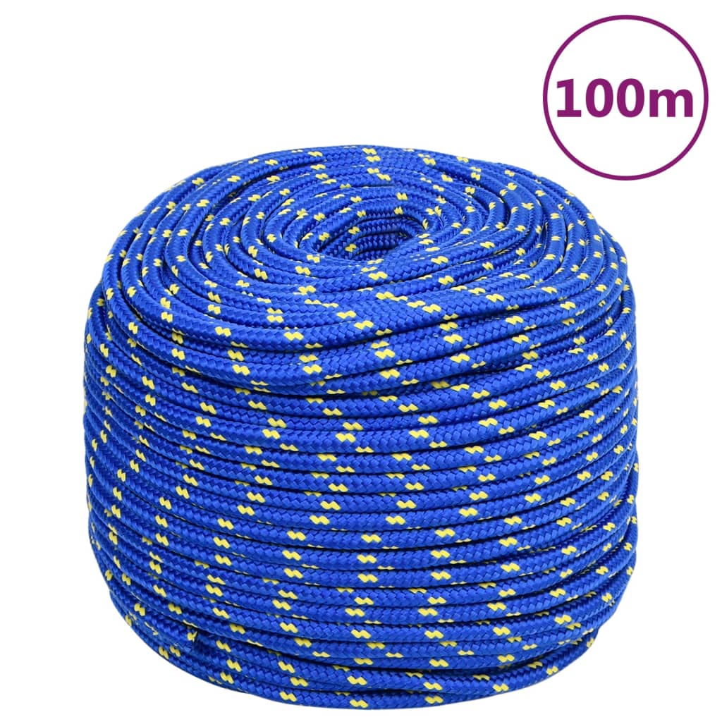 kék polipropilén hajókötél 10 mm 100 m