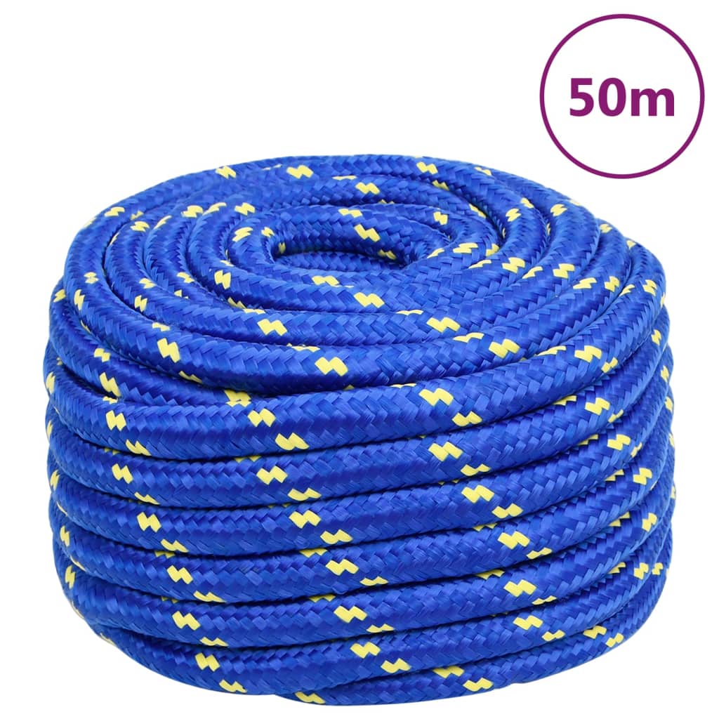 kék polipropilén hajókötél 20 mm 50 m