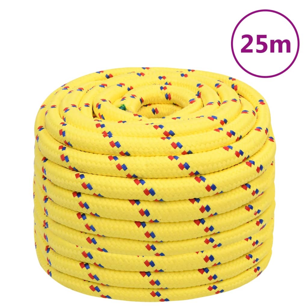 sárga polipropilén hajókötél 20 mm 25 m