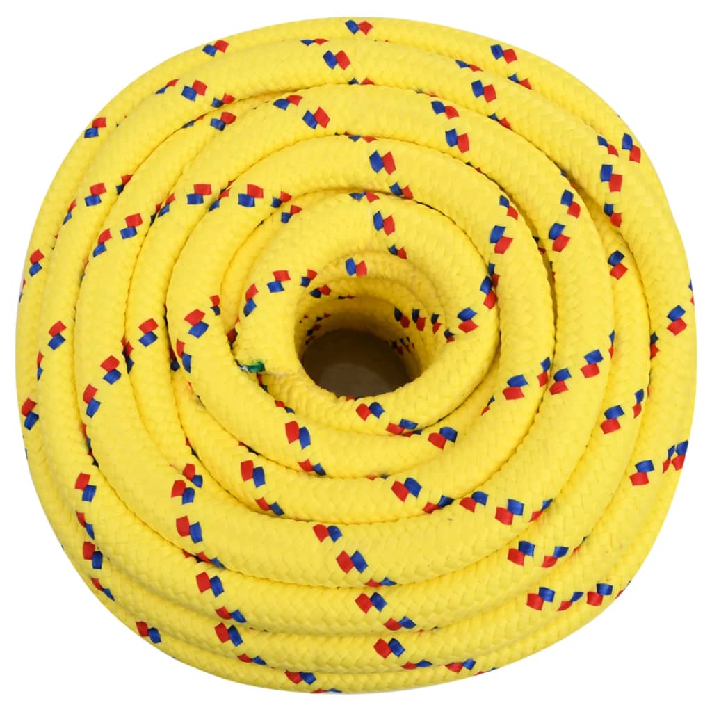 sárga polipropilén hajókötél 20 mm 25 m