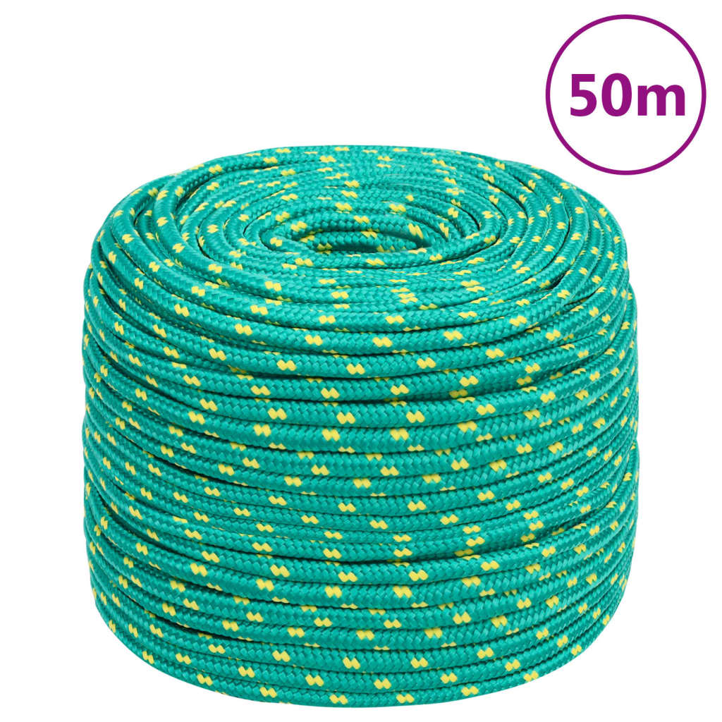 zöld polipropilén hajókötél 6 mm 50 m