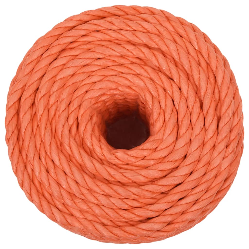 narancssárga polipropilén munkakötél 14 mm 25 m