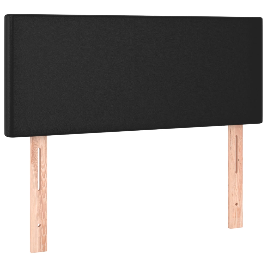 fekete műbőr fejtámla 90x5x78/88 cm