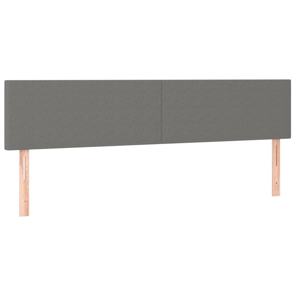 2 db sötétszürke szövet fejtámla 90x5x78/88 cm