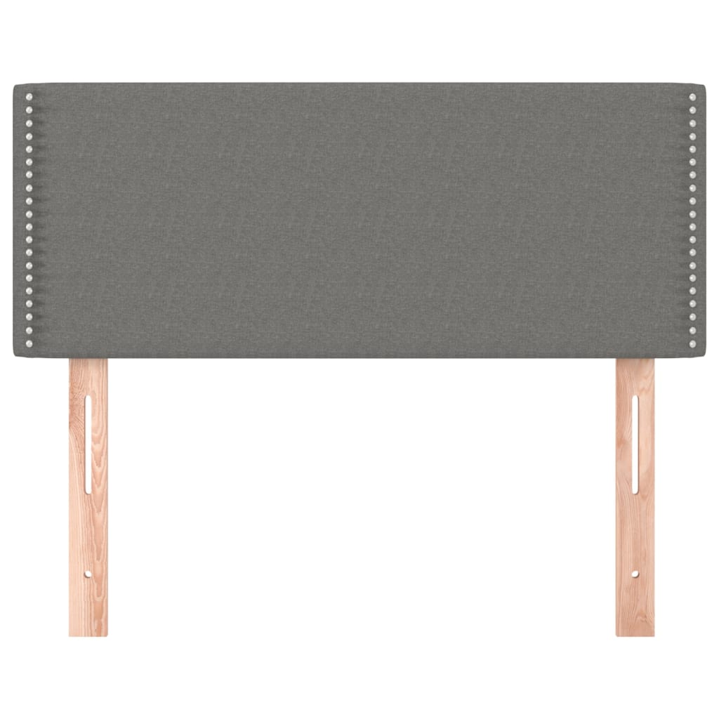 sötétszürke szövet fejtámla 100x5x78/88 cm