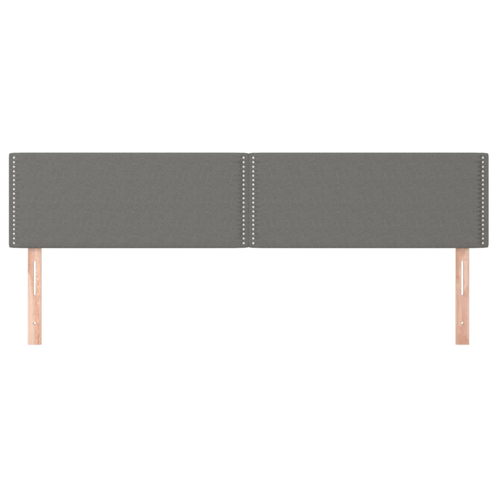 2 db sötétszürke szövet fejtámla 90x5x78/88 cm