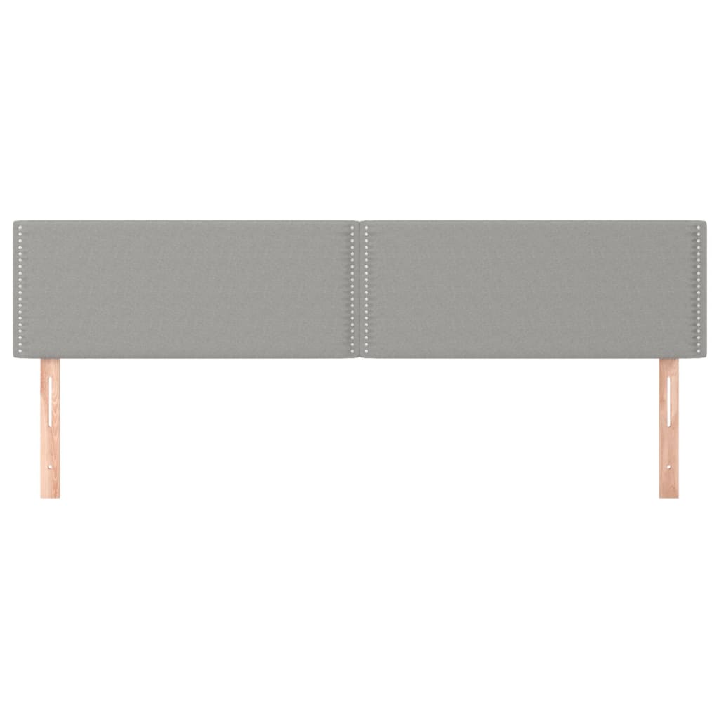 2 db világosszürke szövet fejtámla 100x5x78/88 cm