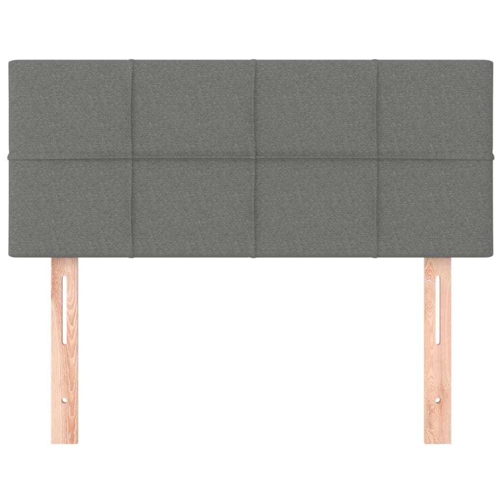 sötétszürke szövet fejtámla 100x5x78/88 cm