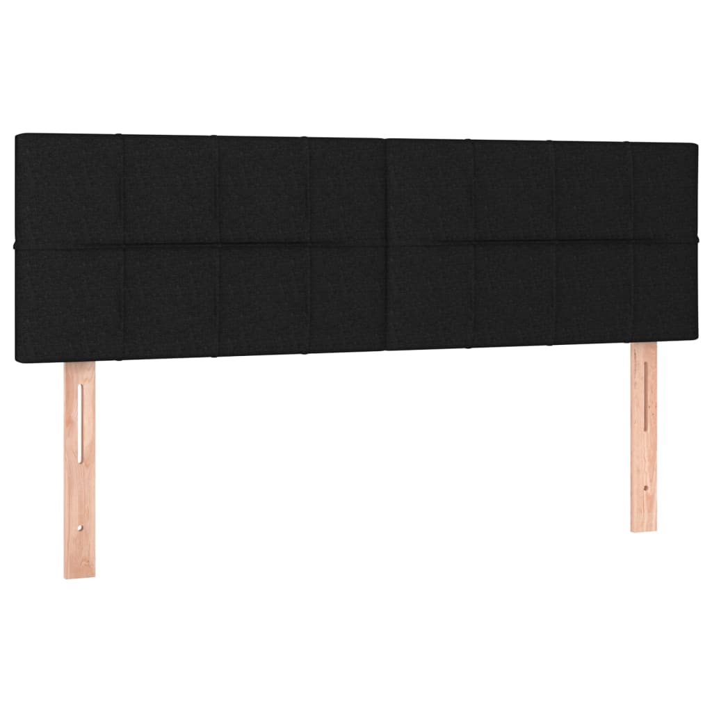 2 db fekete szövet fejtámla 72 x 5 x 78/88 cm