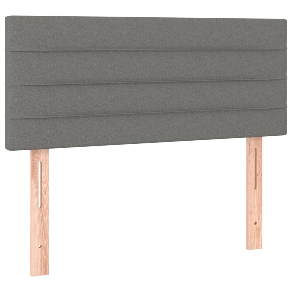 sötétszürke szövet fejtámla 100x5x78/88 cm