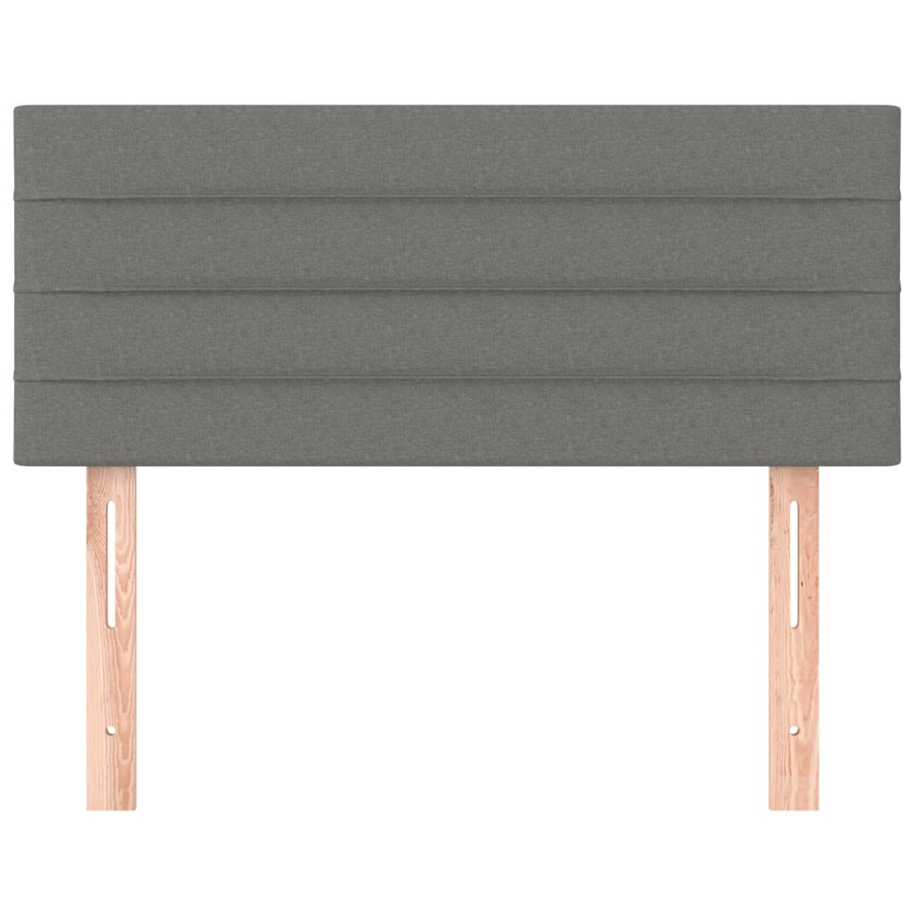 sötétszürke szövet fejtámla 100x5x78/88 cm