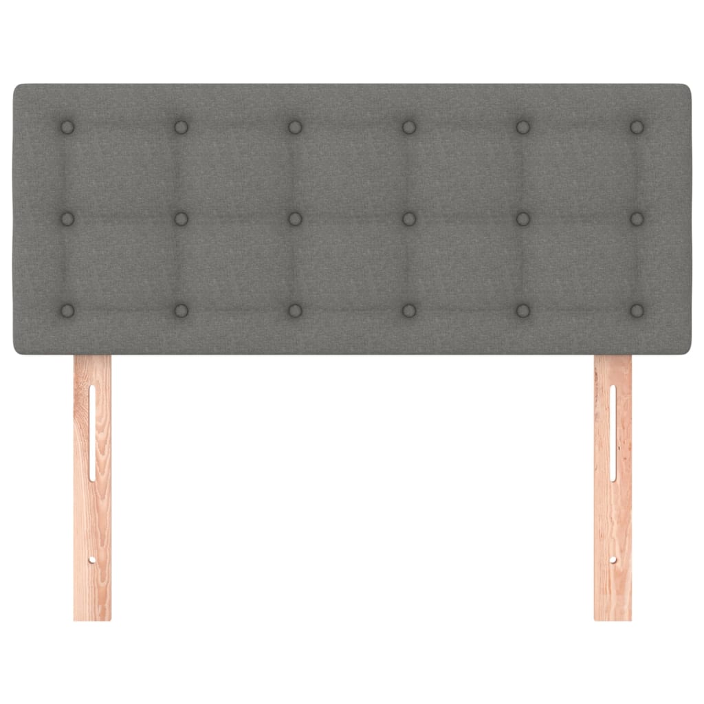 sötétszürke szövet fejtámla 100x5x78/88 cm