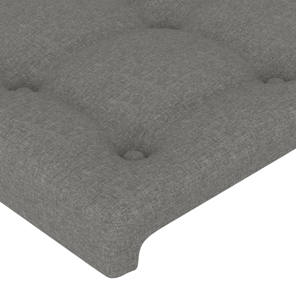 2 db sötétszürke szövet fejtámla 100x5x78/88 cm
