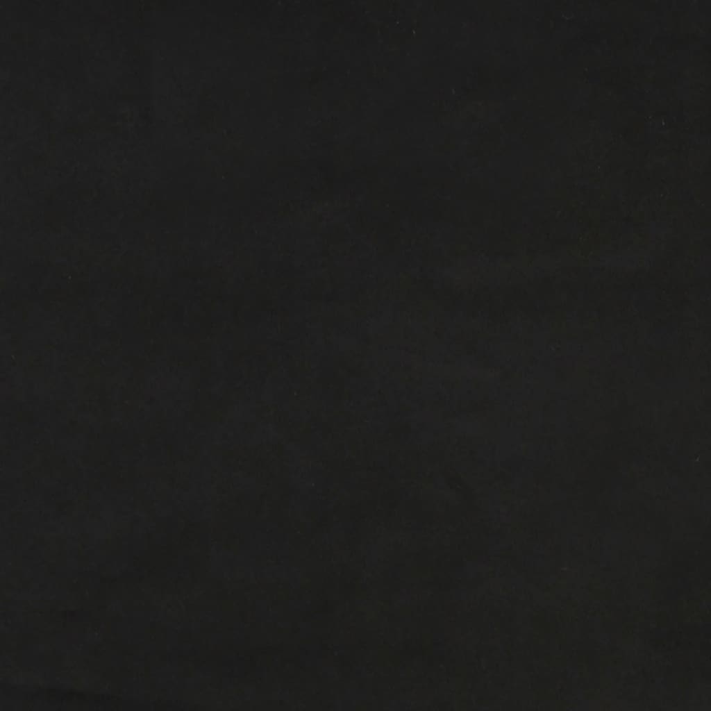 2 db fekete bársony fejtámla 100x5x78/88 cm
