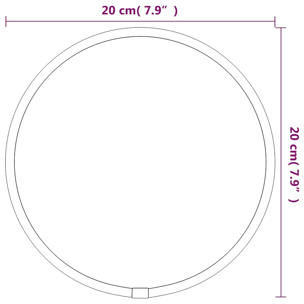 arany falitükör Ø 20 cm Kerek