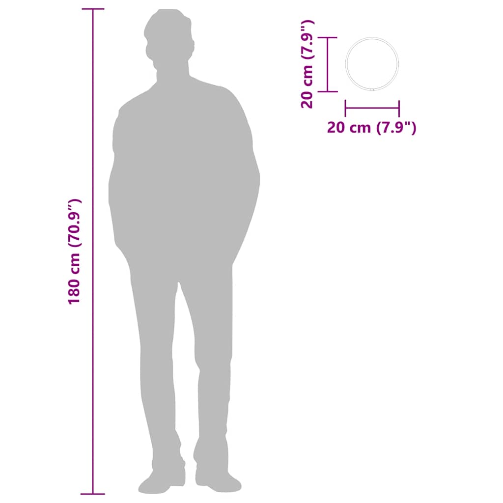 arany falitükör Ø 20 cm Kerek