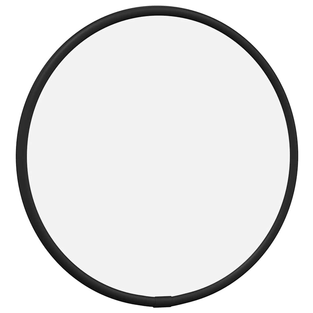 fekete falitükör Ø 20 cm Kerek