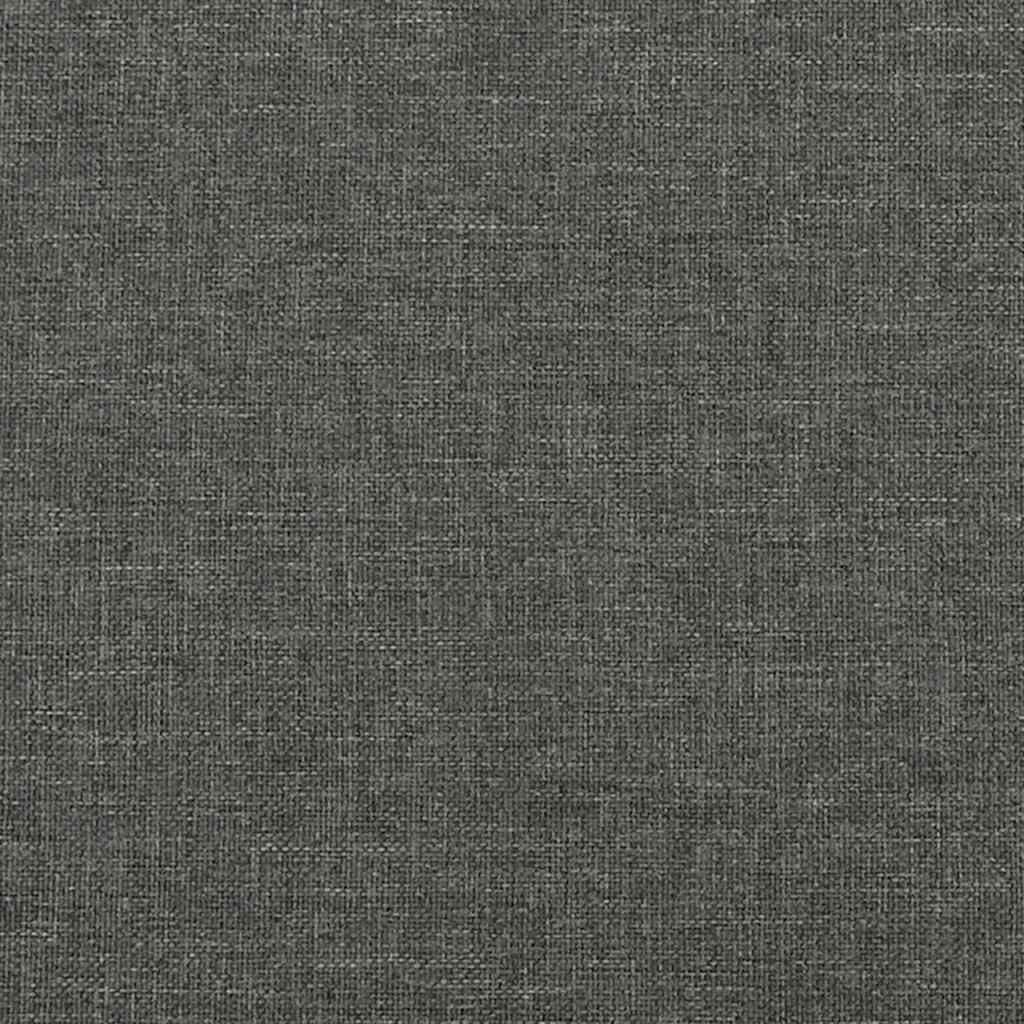 sötétszürke szövet ágykeret matrac nélkül 90x200 cm