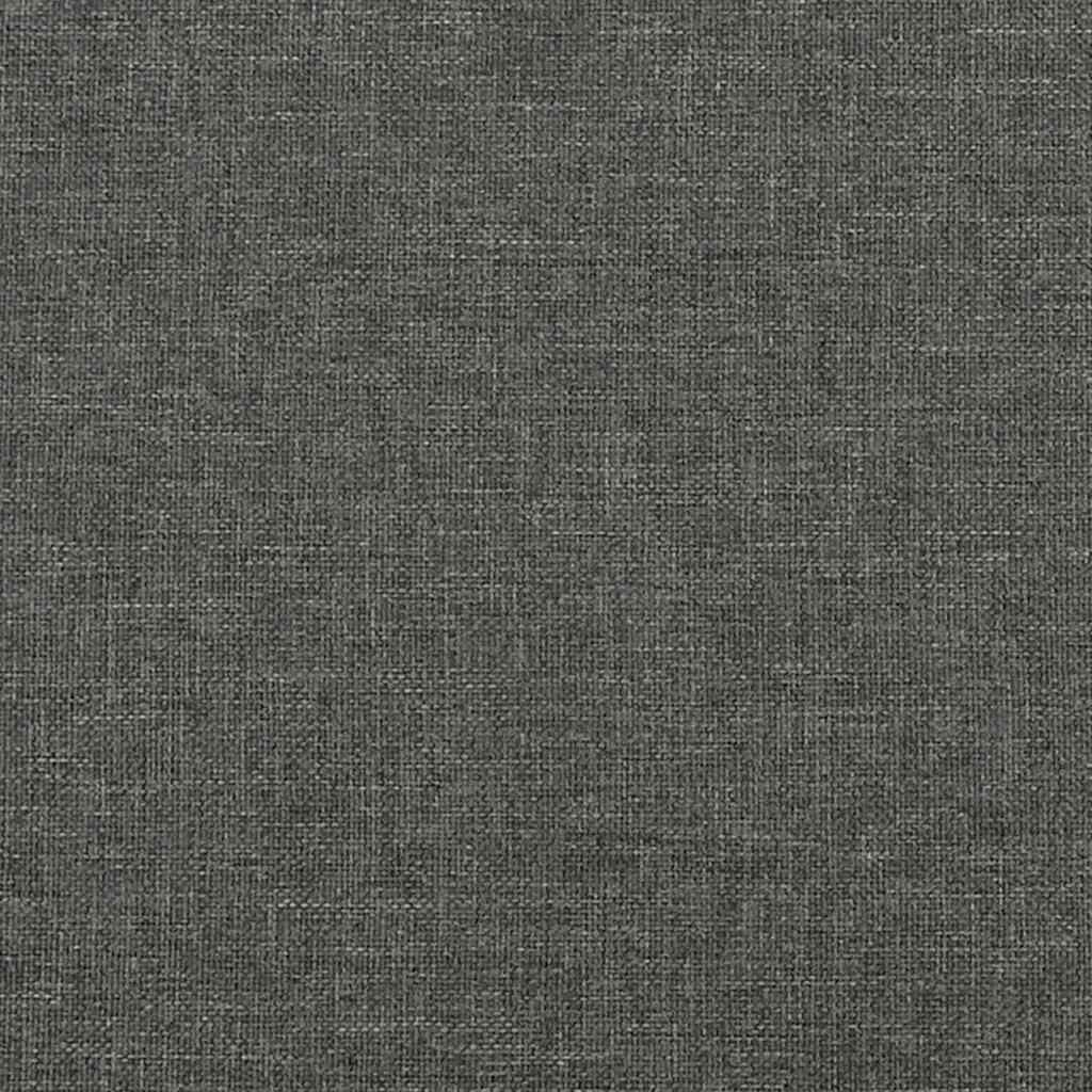 sötétszürke szövet ágykeret matrac nélkül 160 x 200 cm