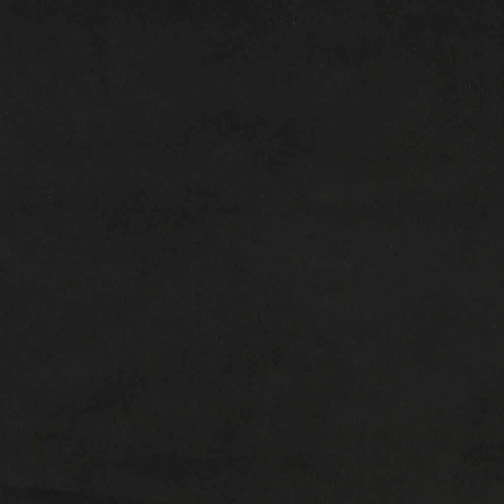 fekete bársony ágykeret fejtámlával matrac nélkül 90x200 cm