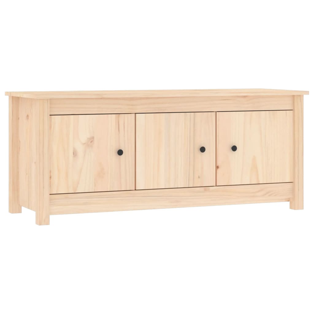 tömör fenyőfa cipősszekrény 110 x 38 x 45,5 cm