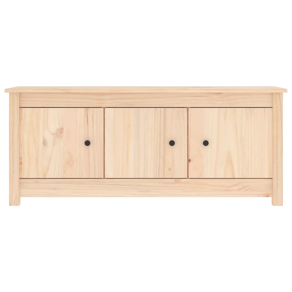 tömör fenyőfa cipősszekrény 110 x 38 x 45,5 cm