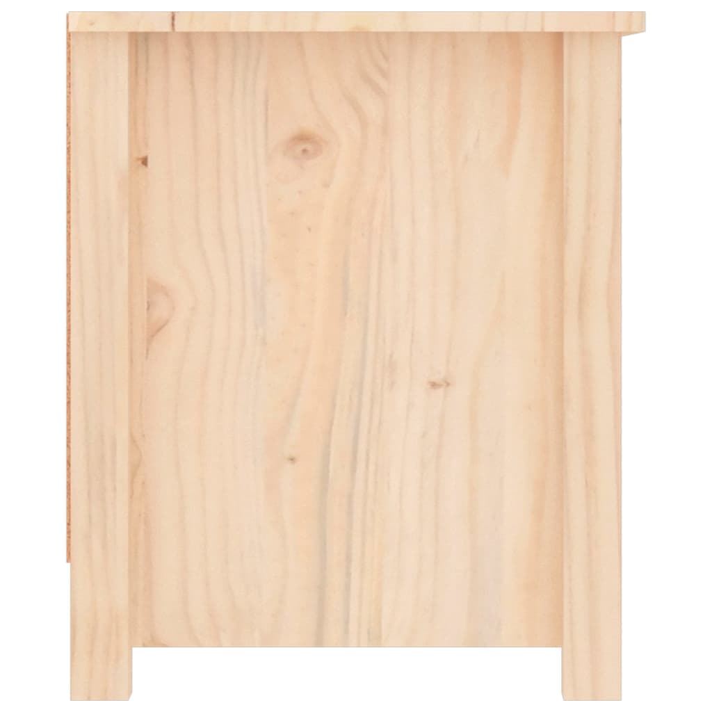 tömör fenyőfa cipősszekrény 110 x 38 x 45,5 cm