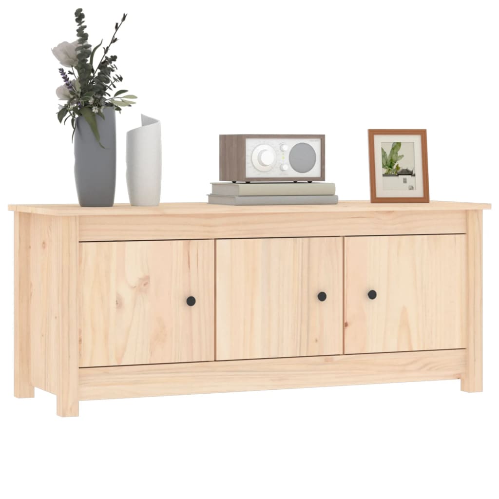 tömör fenyőfa cipősszekrény 110 x 38 x 45,5 cm