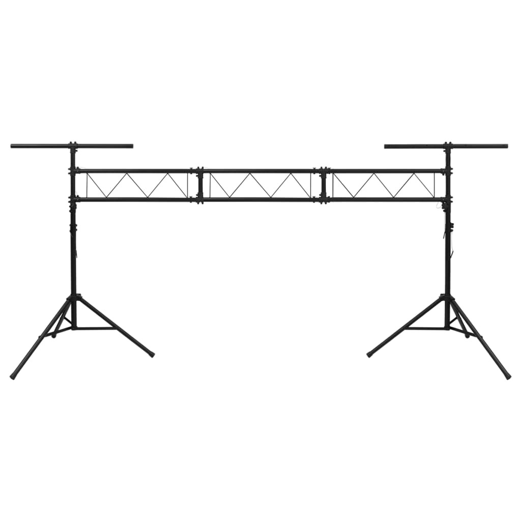 fekete acél lámpatartó 438 x 115 x (180-300) cm
