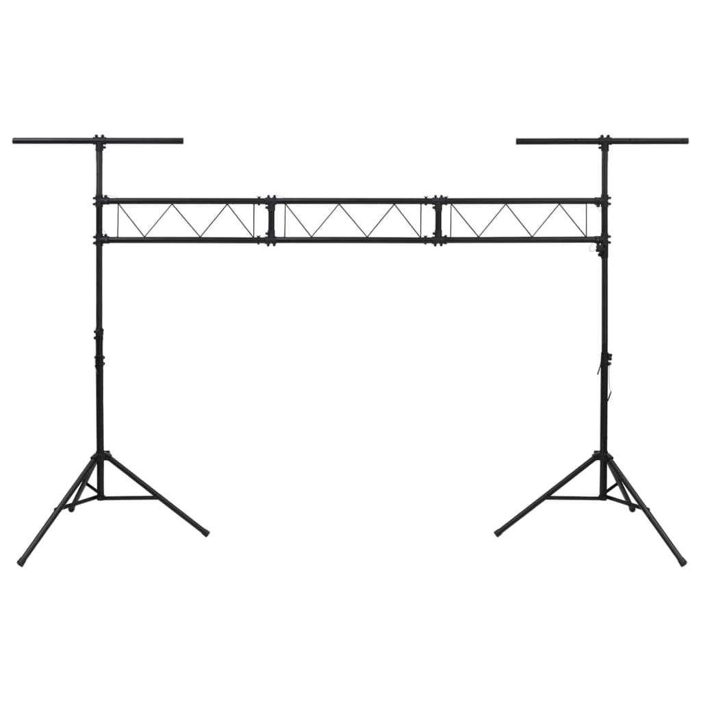 fekete acél lámpatartó 438 x 115 x (180-300) cm