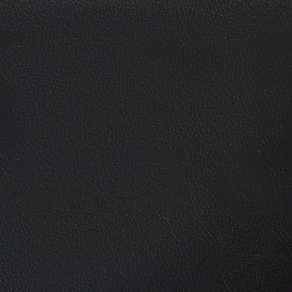 fekete műbőr forgó játékszék lábtartóval