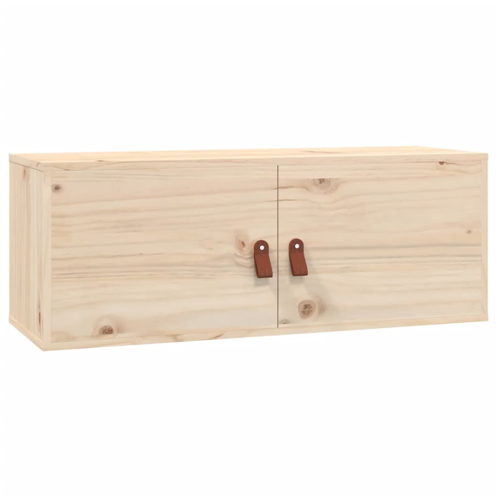tömör fenyőfa faliszekrény 80 x 30 x 30 cm