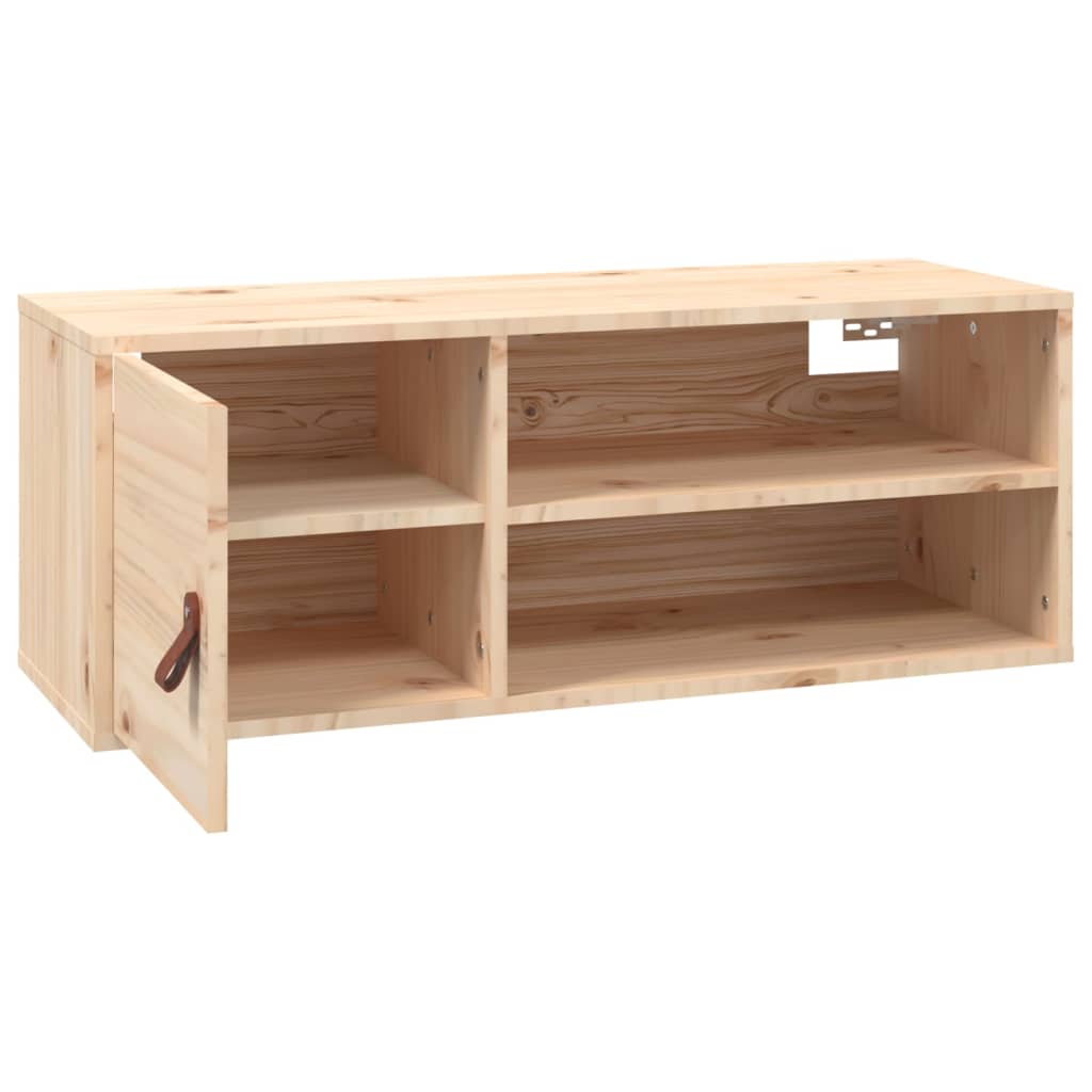 tömör fenyőfa faliszekrény 80 x 30 x 30 cm