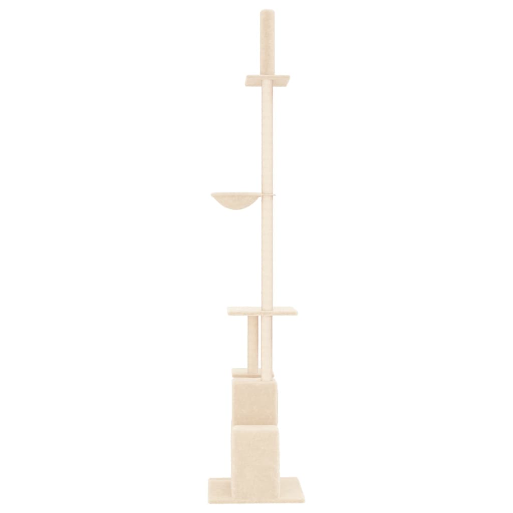 krémszínű plafonig érő kaparófa 250,5-276,5 cm