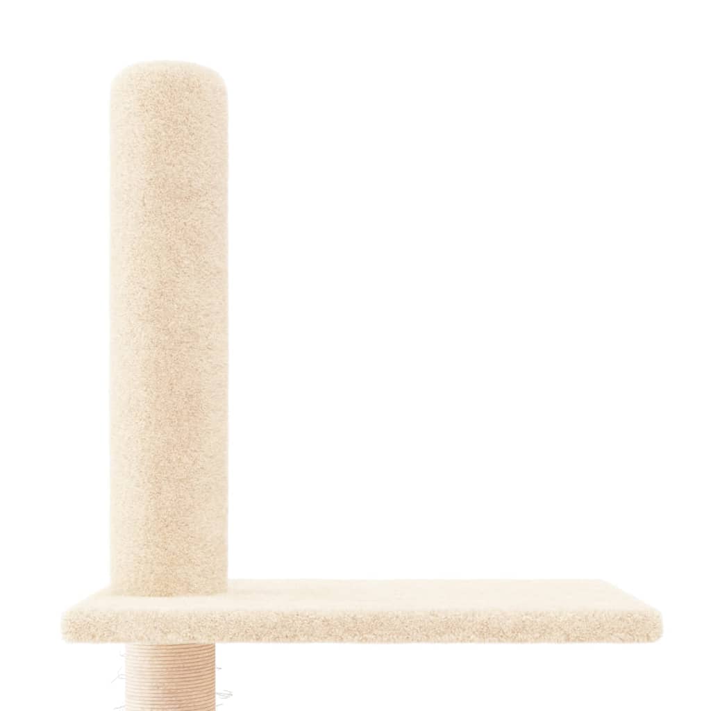 krémszínű plafonig érő kaparófa 250,5-276,5 cm