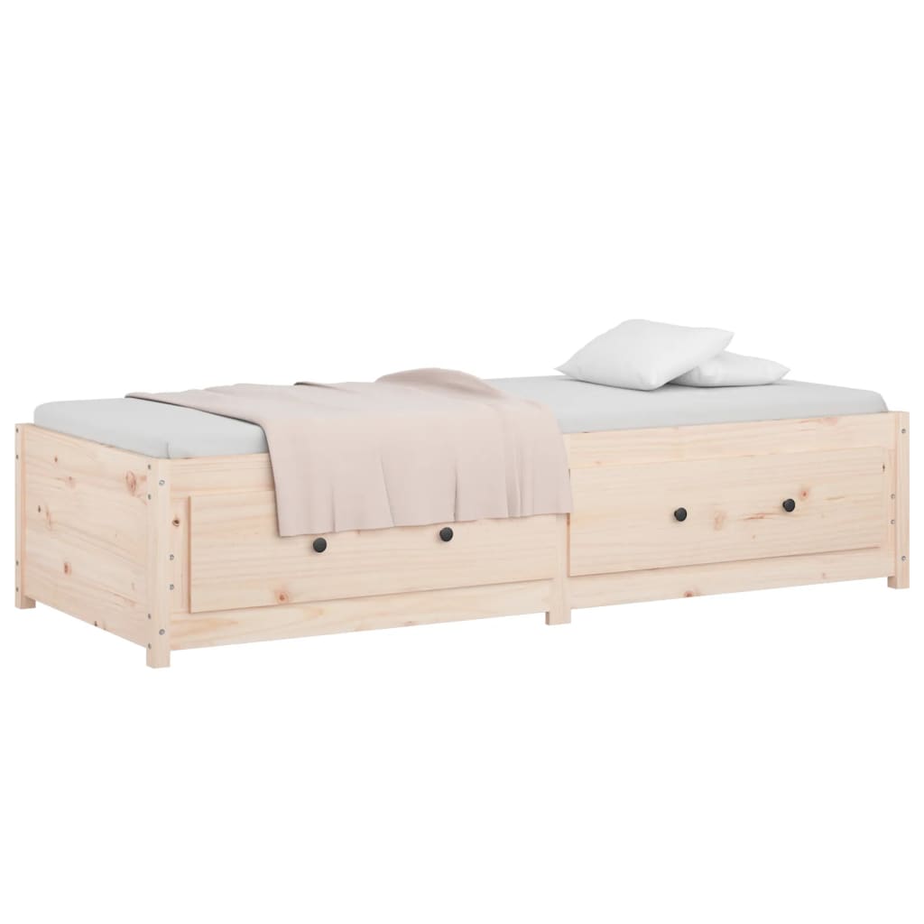 tömör fenyőfa kanapéágy matrac nélkül 90 x 200 cm