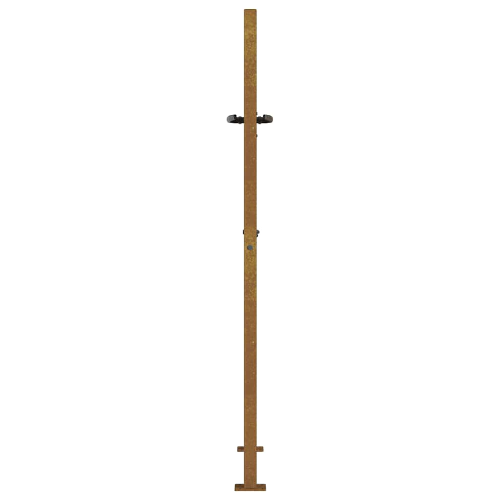 rozsdaszínű famintás corten acél kerti kapu 105 x 155 cm
