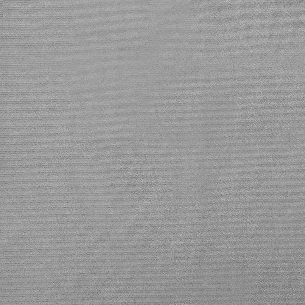 világosszürke bársony kutyaágy 90 x 53 x 30 cm