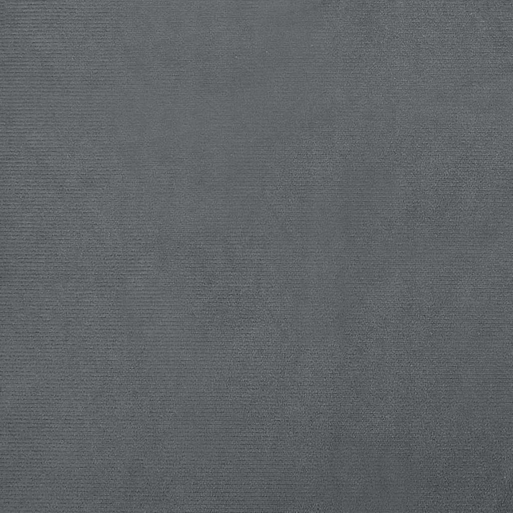 sötétszürke bársony kutyaágy 80 x 45 x 30 cm