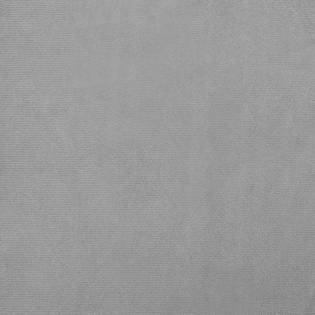 világosszürke bársony kutyaágy 100 x 54 x 33 cm